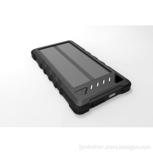 Double USB portable solar power bank